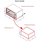 Forno Elétrico De Bancada 48 Litros Fogatti Top 48 Black