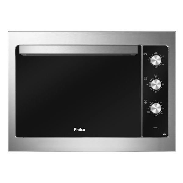 Forno Elétrico de Embutir 47L Espelhado com Grill e Timer 127V (110V) PFE47E Philco