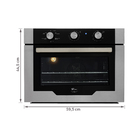 Forno Elétrico de Embutir 50L Inox com Turbo Convection 127V (110V) Infinity 15740-27308 Fischer