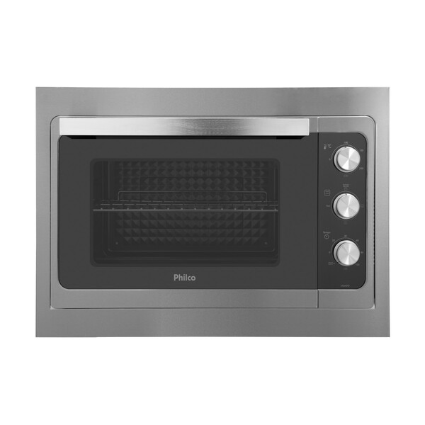 Forno Elétrico de Embutir 55L Cinza com Grill e Timer 127V (110V) PFE55E Philco