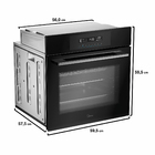 Forno Elétrico de Embutir 80L Preto com Grill e Timer 220V TST80P2 Midea