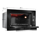 Forno Elétrico De Embutir Digital Mueller 50 Litros Preto Mfe