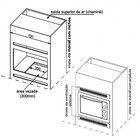 Forno Elétrico De Embutir Lady 45 Litros Safanelli