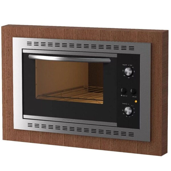 Forno Elétrico de Embutir Nardelli 45L Inox Preto 127V N450
