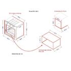 Forno Elétrico De Embutir Nardelli - E60 Black 60l 127v - 100