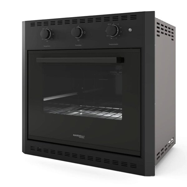 Forno Elétrico De Embutir Nardelli - E60 Black 60l 127v - 100
