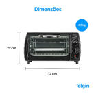 Forno Elétrico Elgin 9 Litros 840w Preto – 127 Volts