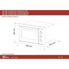 Forno Eletrico Fischer Fit Line Embutir 48l Frontal Branco 22