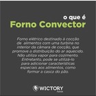 Forno Elétrico Mini Com Vapor 3 Esteiras Convector Wictory