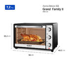 Forno Elétrico Mondial 52l Frn52b 1800w Grand Family Ii Preto