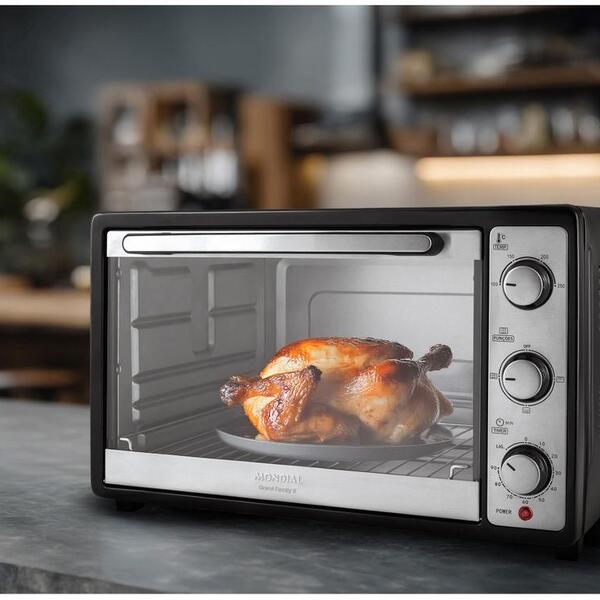 Forno Elétrico Mondial 52l Frn52b 1800w Grand Family Ii Preto