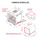 Forno Elétrico N570 De Embutir 57 Litros Nardelli