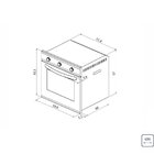 Forno Elétrico Tramontina Inox Basic 60 F3 Aço Inox E Vidro T