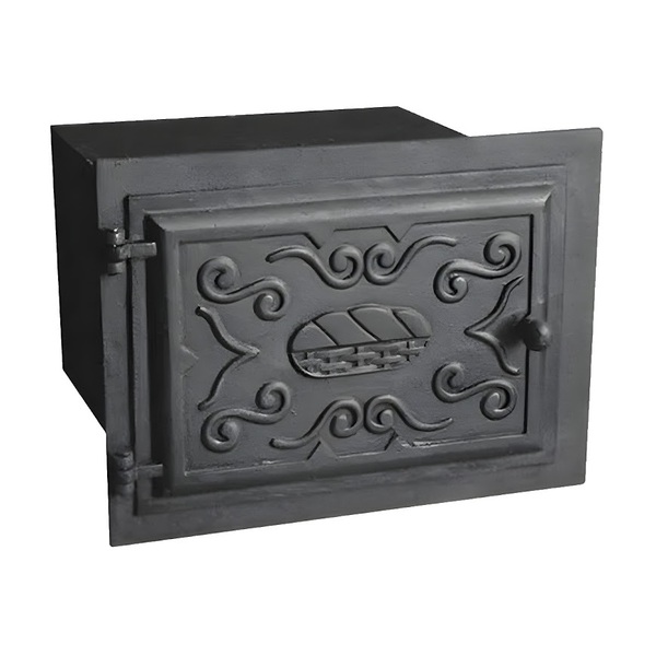 Forno Ferro Fundido Tampa Ferro Fogão Lenha 48x35x30cm P