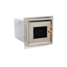 Forno Fogão A Lenha Inox Frente Vidro Sem Cinzeiro 50x35x30