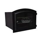 Forno Frente Alumínio Fundido 3mm C/vidro Grande 50x47x33cm