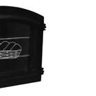 Forno Frente Alumínio Fundido 3mm C/vidro Grande 50x47x33cm