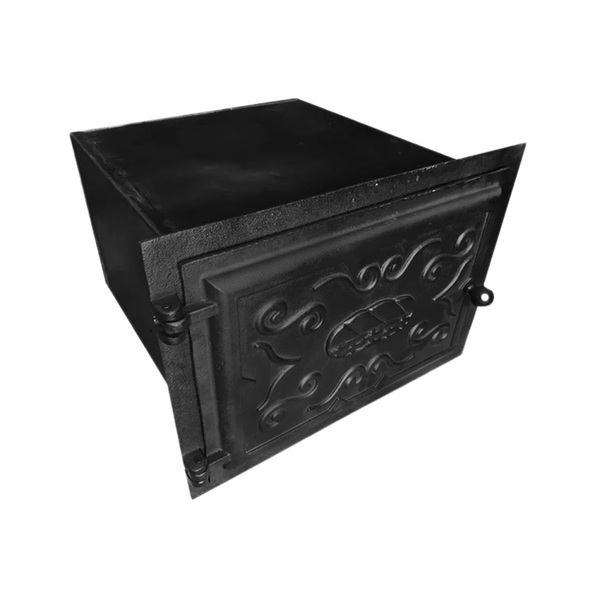 Forno Frente Alumínio Fundido 3mm Pequeno Fechado 50x35x30cm