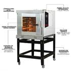 Forno Industrial A Gás Com 5 Esteiras Assador Turbo Glp Saro