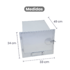 Forno Para Fogão A Lenha Aço Galvanizado 24x49x33cm Nº 2 - Gu