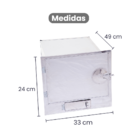 Forno Para Fogão A Lenha Inox 24x49x33cm Nº 2 - Gudim