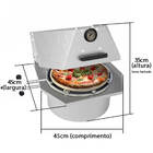 Forno Para Pizza Compacto A Gás Com Queimador Central E Later