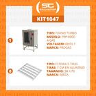 Forno Turbo A Gás 8 Níveis Prp-8000 Bivolt + 8 Esteiras Alumí