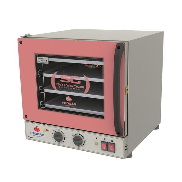 Forno Turbo Elétrico Fast Oven 4 Assadeiras Prp-004 Rosa 127v