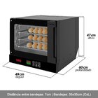 Forno Turbo Industrial Elétrico Saro 70l Painel Digital Com 4