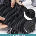 Forro Armário Gaveta Antiderrapante Lavável Preto 10 Metros X