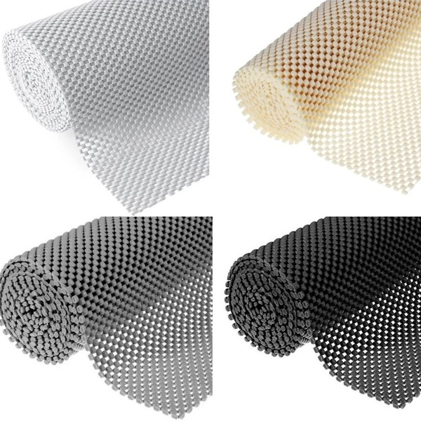 Forro Armário Gaveta Antiderrapante Lavável Preto 1 Metro X 4