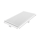 Forro de Gesso Acústico para Parede Rigitone Edge 8/18 120x200x1,25cm Branco Placo