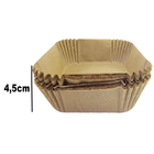 Forro De Papel Descartável Airfryer Quadrado Antiaderente 100