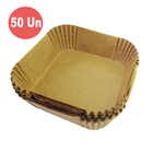 Forro De Papel Descartável Airfryer Quadrado Antiaderente 50