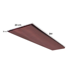 Forro De Pvc 8mm Liso 10 Un (6m²) Bariri - Tk Cedrinho