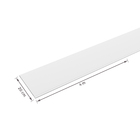 Forro de PVC Branco Forro de PVC 4mx0,2cmx10mm Liso Para Teto e Parede Ecoplast