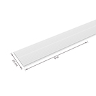 Forro de PVC Branco Forro de PVC 6mx0,2cmx6mm Liso Para Teto e Parede Ecoplast