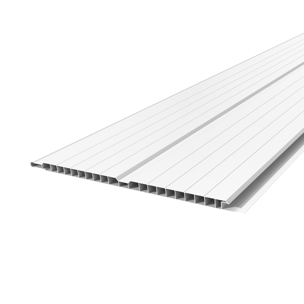 Forro de PVC Frisado Gemini Branco Neve 4,00x0,20m Plastilit