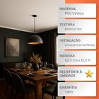 Forro De Pvc Modular Espaçoforro Branco 7 X 625 X 1250mm Caix