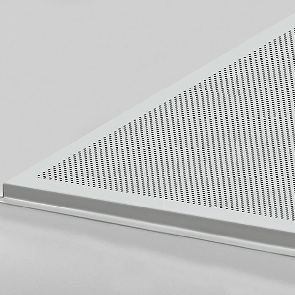 Forro Metálico Tegular Perfuração Redonda 618 X 618 X 8 Mm  E