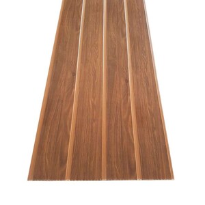 Foto de Forro Pvc Em Régua Espaçoforro Wood Slim Castanho 7mm X 25cm