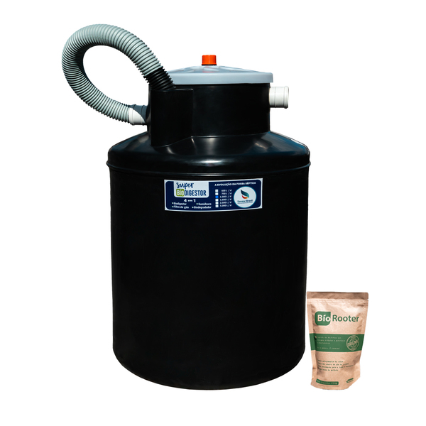 Fossa Biodigestor 1.000l com vala de infiltração 4 em 1 - San
