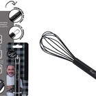 Fouet Silicone Black Cabo Inox Premium Henrique Fogaça  25cm