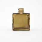 Frasco cubo baixo Zôdio âmbar 350ml