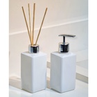 Frasco De Vidro Branco Para Essência Com Varetas 250ml