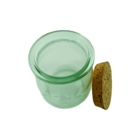 Frasco De Vidro Hermético Redondo Com Tampa De Garrafa 150ml