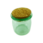 Frasco De Vidro Hermético Redondo Com Tampa De Garrafa 150ml