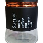 Frasco Pote Sugar De Vidro Porta Mantimentos Tampa Hermético