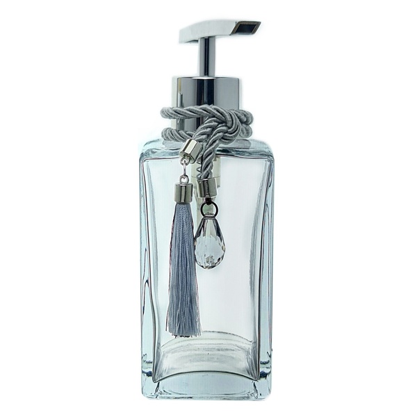 Frasco Transparente Lavabo Sabonete Liquido Cordão 250ml