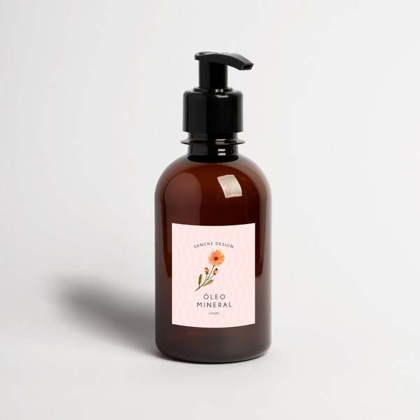 Frascos Âmbar Kids Para Cuidado Pessoal 200ml - Flowers - Óle